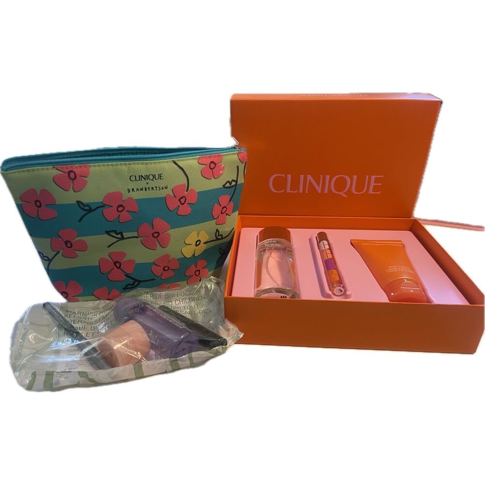 Clinique Happy Women’s Perfume and Makeup Gift Set Bundle NIB Sealed - Picture 1 of 3